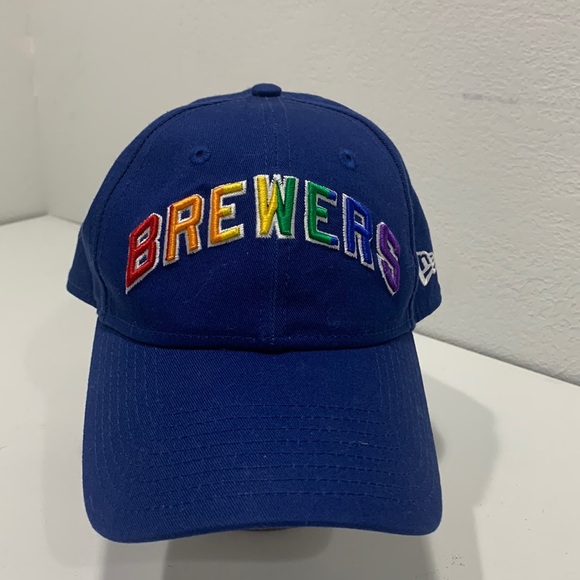 brewers rainbow hat